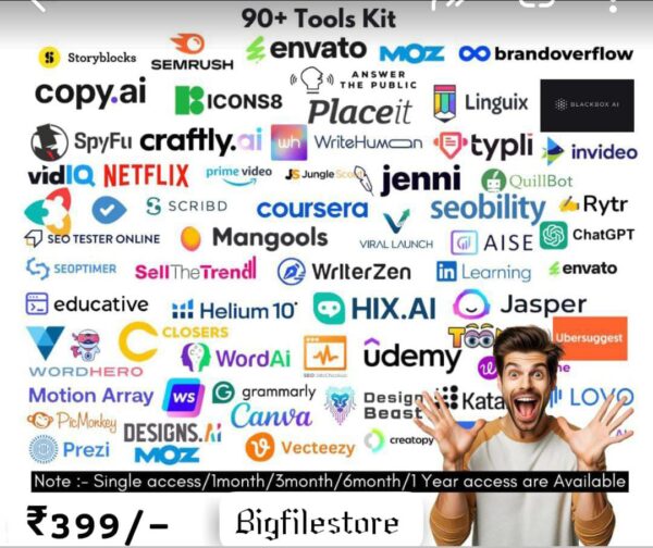 🔰90+ Premium Tools Bundel Just ₹399/-